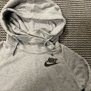 Nike grey funnel neck sweatshirt